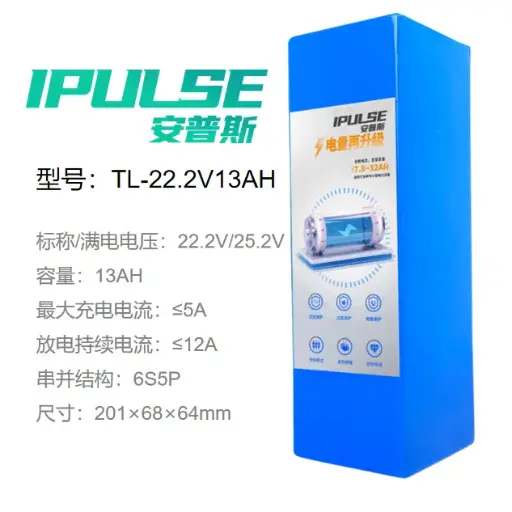 [302000002] 三元锂电池组22.2V13AH